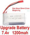 Wltoys 184012 Parts-28-05 A949-27 Upgrade 1200mah battery(1pcs),Wltoys 184012 Rc Racing Car Truck Spare Parts,High speed Wltoys 184012 1:18 Scale 4wd,2.4G Spare Parts Accessories,F1 184012 On Road Drift Racing Truck Car Parts